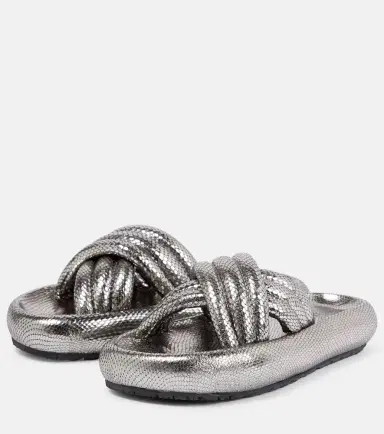 Isabel Marant Niloo snake-effect leather sandals | Thumbnail 5