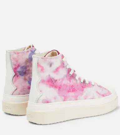 Isabel Marant Austin printed high-top sneakers | Thumbnail 4