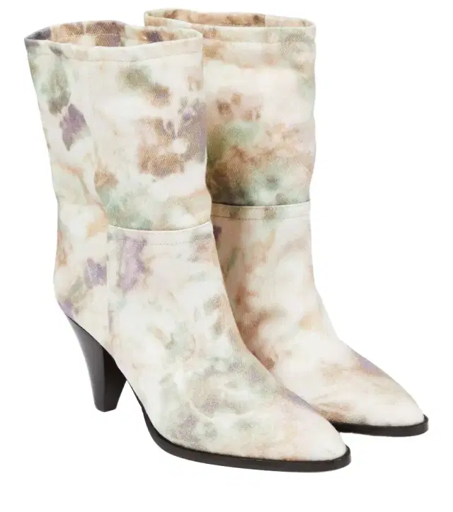 Isabel Marant Rouxa printed canvas ankle boots