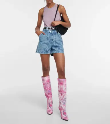 Isabel Marant Ririo printed leather knee-high boots | Thumbnail 2