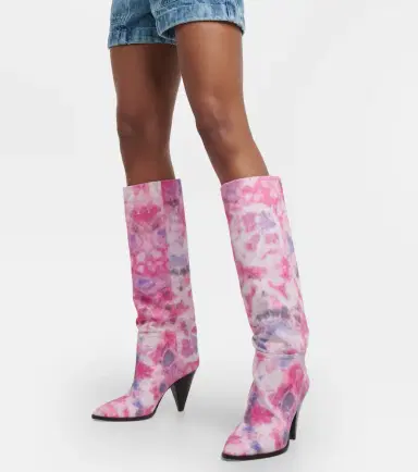Isabel Marant Ririo printed leather knee-high boots | Thumbnail 3