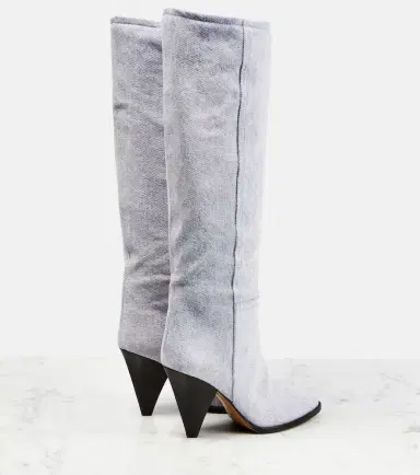 Isabel Marant Ririo denim knee-high boots | Thumbnail 2