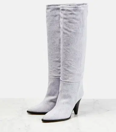 Isabel Marant Ririo denim knee-high boots | Thumbnail 3