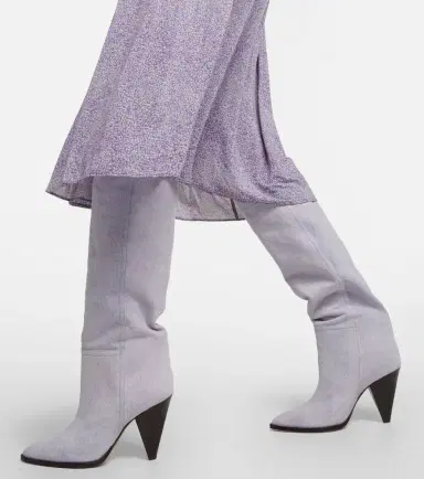 Isabel Marant Ririo denim knee-high boots | Thumbnail 5