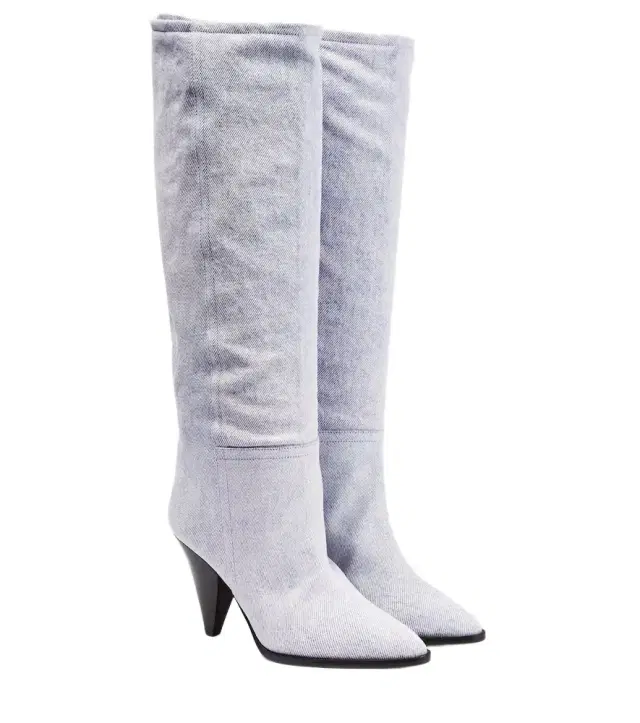 Isabel Marant Ririo denim knee-high boots