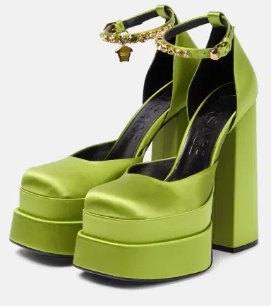 Versace Medusa Aevitas satin platform pumps | Thumbnail 3