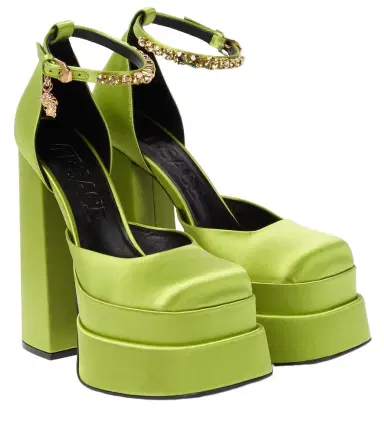 Versace Medusa Aevitas satin platform pumps | Thumbnail 1