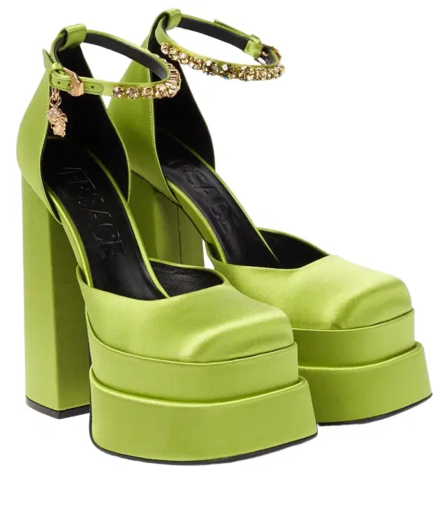 Versace Medusa Aevitas satin platform pumps