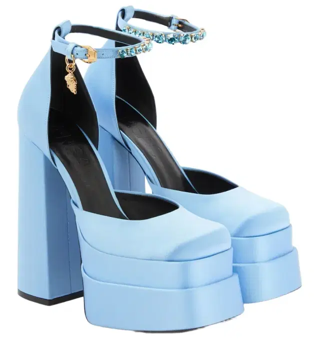 Versace Medusa Aevitas satin platform pumps