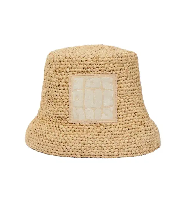 Jacquemus Le Bob Ficiu raffia bucket hat