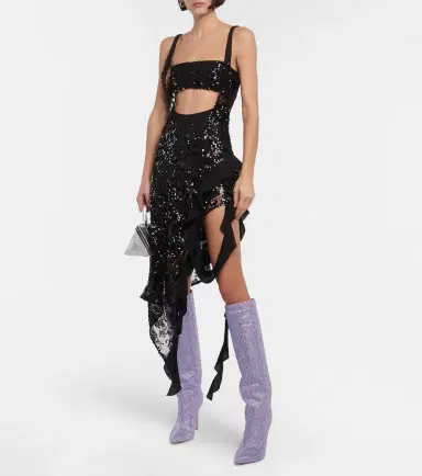 Paris Texas Holly embellished knee-high boots | Thumbnail 6