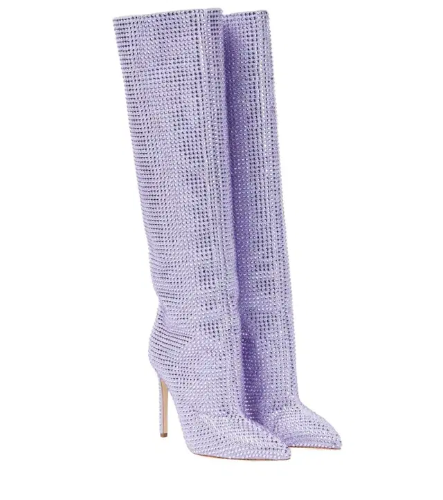 Paris Texas Holly embellished knee-high boots