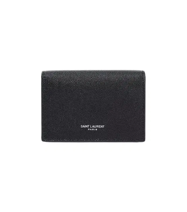 Saint Laurent Logo leather card case