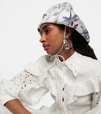 Erdem Floral linen-blend bucket hat | Thumbnail 2