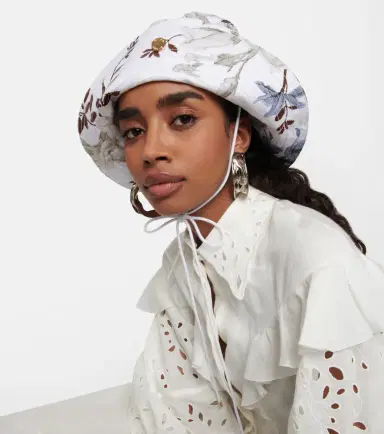 Erdem Floral linen-blend bucket hat | Thumbnail 3
