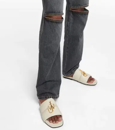 JW Anderson Anchor leather slides | Thumbnail 5