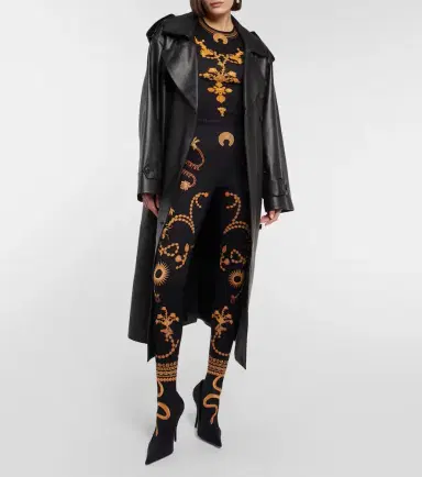 Marine Serre Printed jersey top | Thumbnail 3