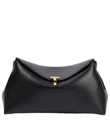TOTEME T-Lock Small leather clutch | Thumbnail 1 TOTEME T-Lock Small leather clutch | Thumbnail 1