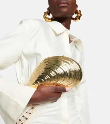 Simkhai Bridget metal shell clutch | Thumbnail 6