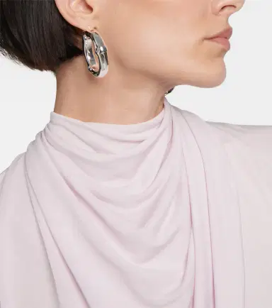 Jil Sander Small Bamboo hoop earrings | Thumbnail 5