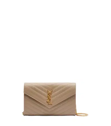 Saint Laurent Cassandre matelassé leather wallet on chain | Thumbnail 1 Saint Laurent Cassandre matelassé leather wallet on chain | Thumbnail 1