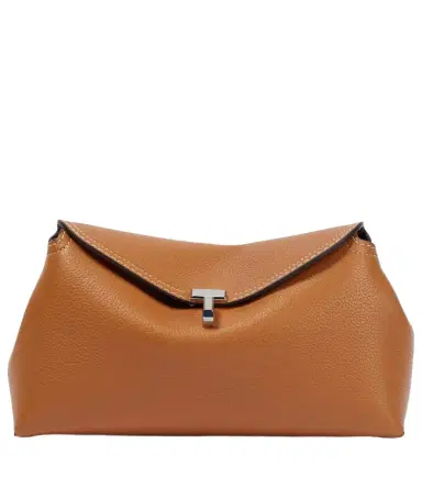 TOTEME T-Lock leather clutch | Thumbnail 1 TOTEME T-Lock leather clutch | Thumbnail 1