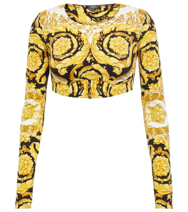 Versace Barocco crop top