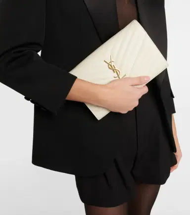 Saint Laurent Cassandre matelassé leather wallet on chain | Thumbnail 2