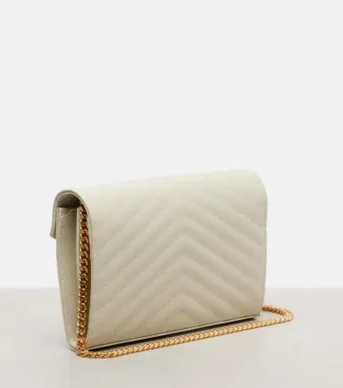 Saint Laurent Cassandre matelassé leather wallet on chain | Thumbnail 5