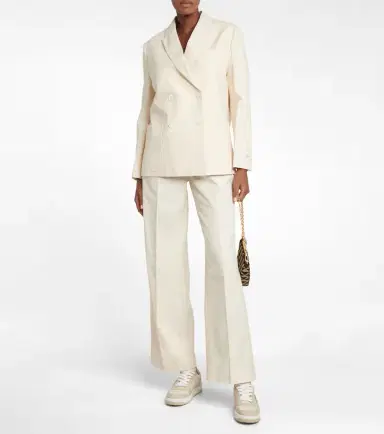 Prada Cupro high-rise wide-leg pants | Thumbnail 6 Prada Cupro high-rise wide-leg pants | Thumbnail 6