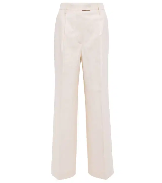 Cupro high-rise wide-leg pants