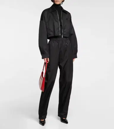 Prada Cropped nylon jacket | Thumbnail 2