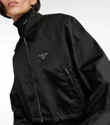 Prada Cropped nylon jacket | Thumbnail 4