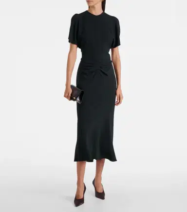 Victoria Beckham Crêpe midi dress | Thumbnail 3