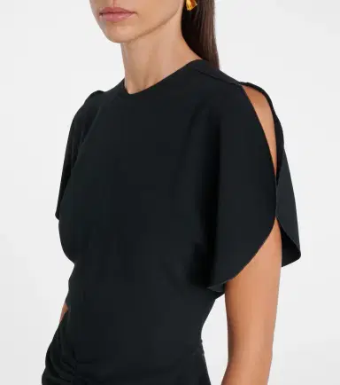 Victoria Beckham Crêpe midi dress | Thumbnail 5