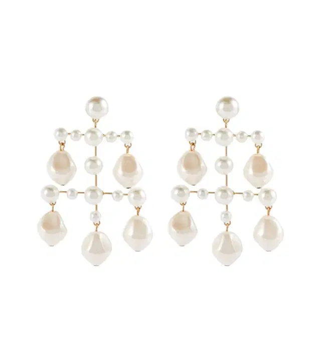 Jennifer Behr Imogene faux pearl earrings