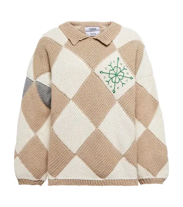 Adish Jacquard cotton sweater