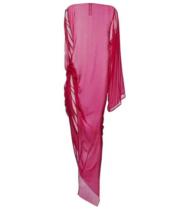 Rick Owens Abito draped silk maxi dress