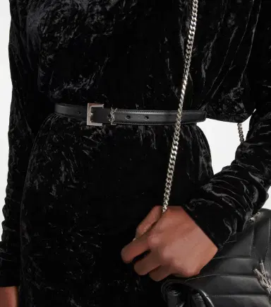 Saint Laurent Cassandre 20 leather belt | Thumbnail 2