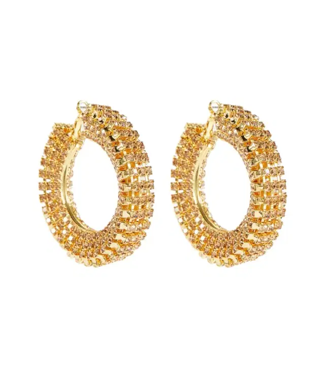 Magda Butrym Crystal-embellished hoop earrings