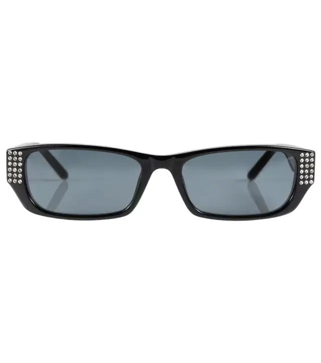 Magda Butrym x Linda Farrow embellished rectangular sunglasses