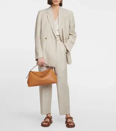 Toteme T-Lock Medium leather tote bag | Thumbnail 5