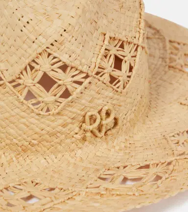 Ruslan Baginskiy Embroidered straw fedora | Thumbnail 2