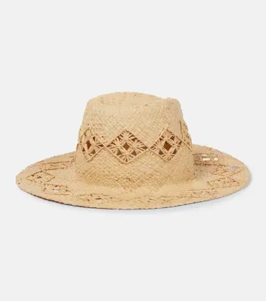 Ruslan Baginskiy Embroidered straw fedora | Thumbnail 3