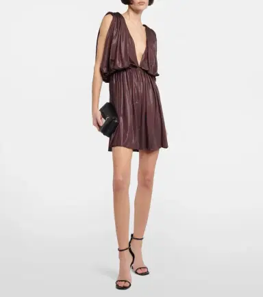 Rick Owens Lilies pleated jersey minidress | Thumbnail 4