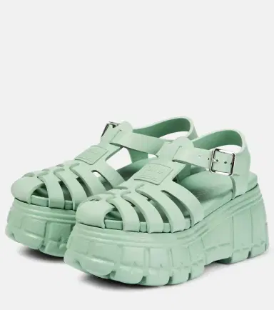 Miu Miu Fisherman EVA platform sandals | Thumbnail 3 Miu Miu Fisherman EVA platform sandals | Thumbnail 3