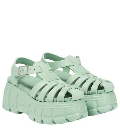 Miu Miu Fisherman EVA platform sandals | Thumbnail 1 Miu Miu Fisherman EVA platform sandals | Thumbnail 1