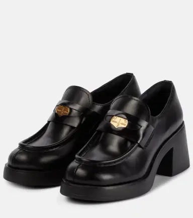 Miu Miu Leather penny loafers | Thumbnail 2