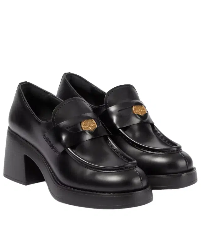 Leather penny loafers