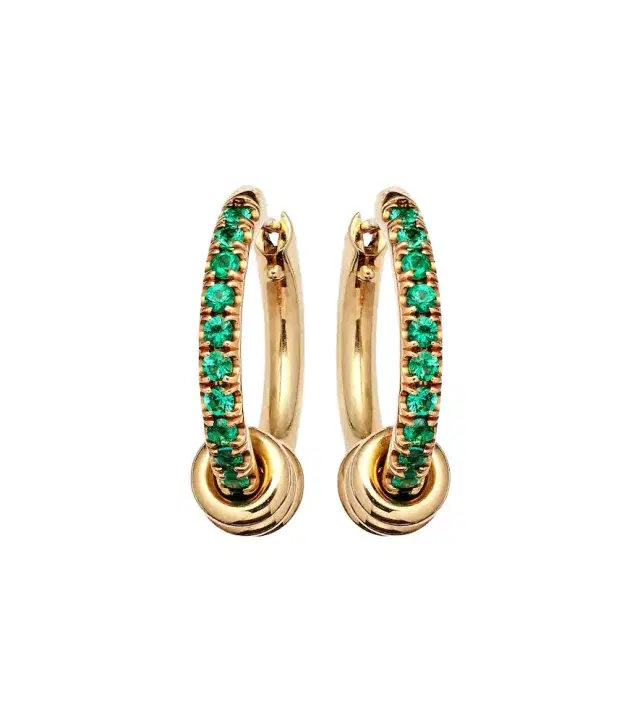 Spinelli Kilcollin Ara 18kt gold earrings with emeralds
